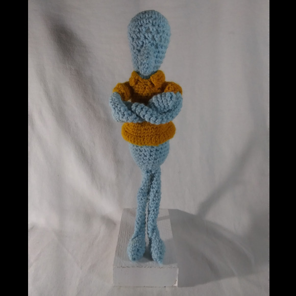 Crochet Squid/Human Doll - Picture 1 of 3